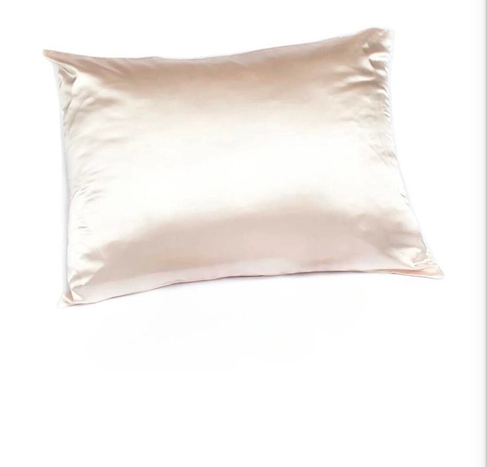 NEW Bella IL ivory silky standard pillowcase Prevents bed-head &  hair breakage